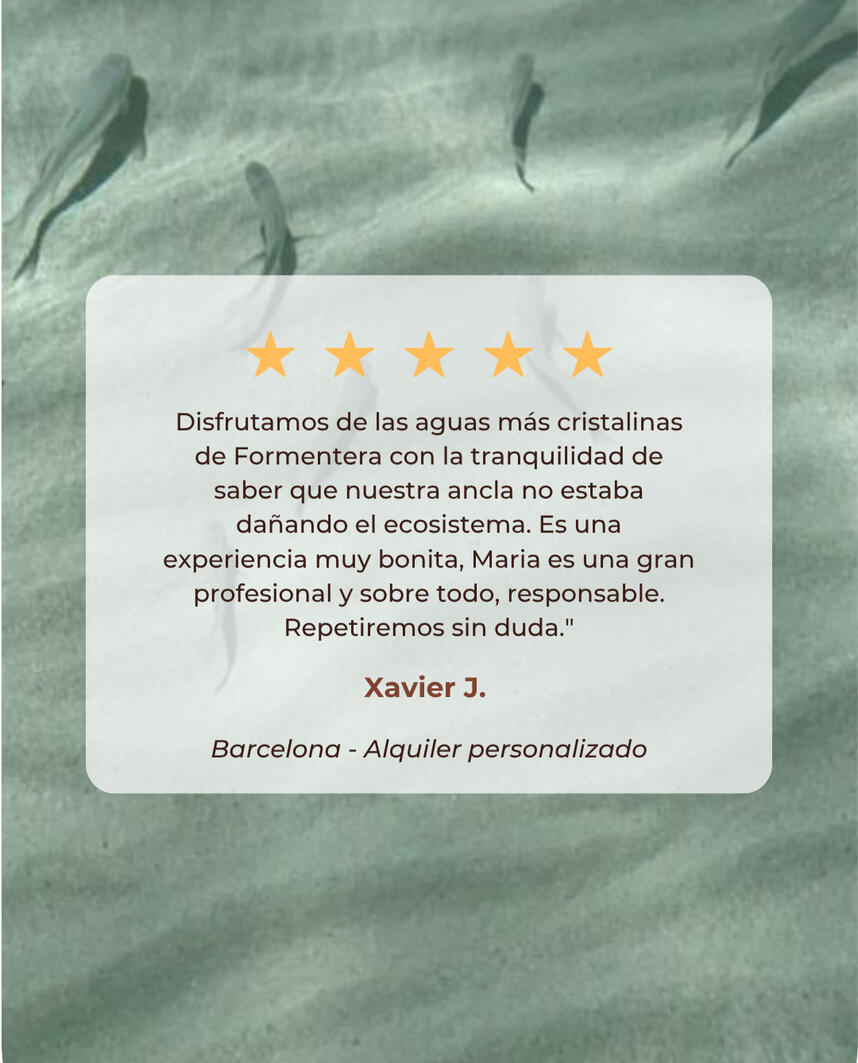 capitana de barco con valores de sostenibilidad y profesional